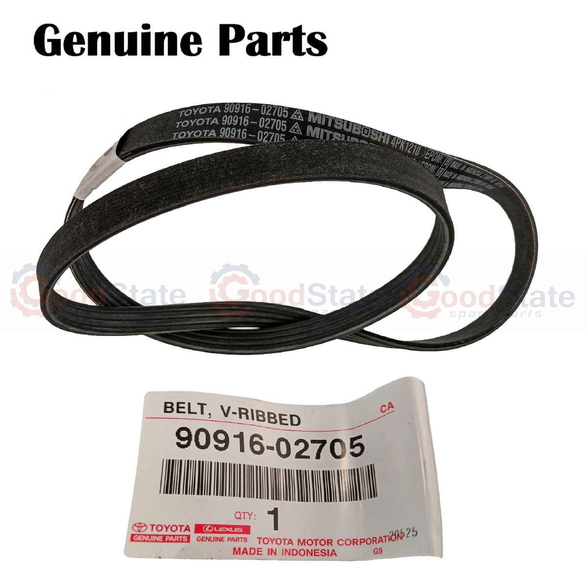 Genuine Vios NCP92 Vitz NCP131 Yaris NCP130 1.3 1.5 Drive Belt Fan
