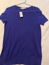 Ann Taylor LOFT Purple Sweater/short sleeve - sz small NWT