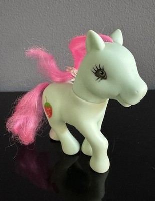 VTG 80s Gi-Go Wonder Pony Mint Green With Pink Hair Strawberry Mark 1980s Toy
