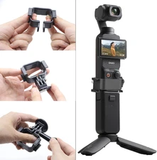 Expansion Adapter Mount for DJI Osmo Pocket 3,Dual Cold Shoe Mount Camera Ext...