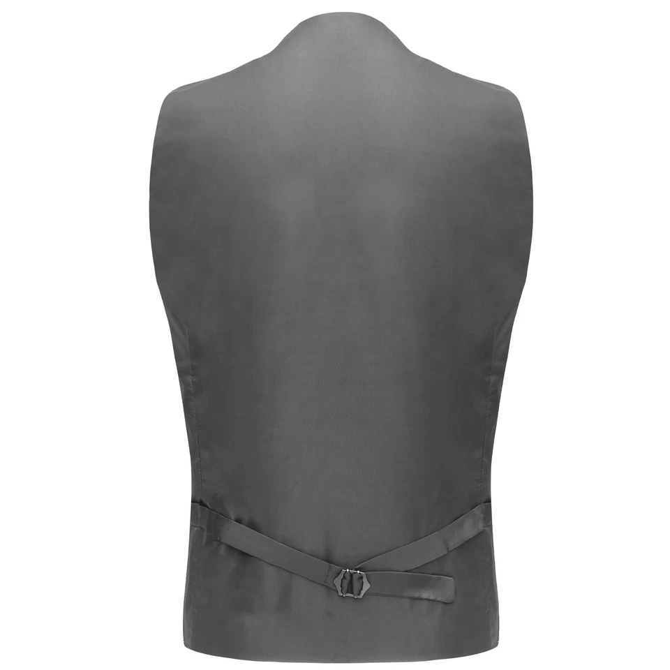 Gilet De Costume En Tweed Donegal Gris Clair King & Priory - Photo 2/4