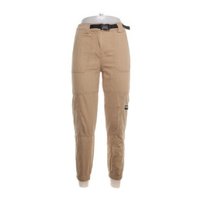 Bershka, Cargohose, Größe: 32, Beige, Baumwolle, Einfarbig, Damen #MOA