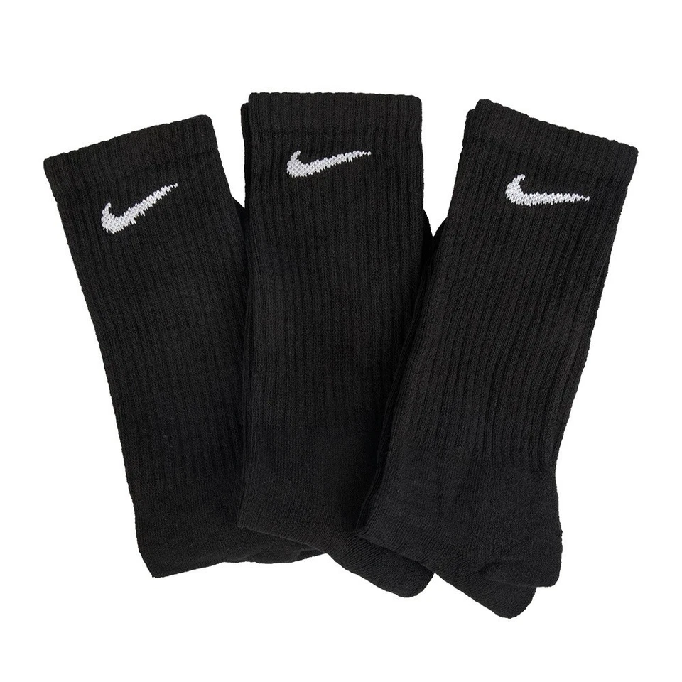 SX7664-010 Nike Chaussettes Longues Hiver Légères (Pack de 3) Noir Unisexe... - Photo 3/4