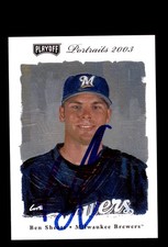 Signed Baseball Card Auto Ben Sheets 2003 Playoff Portraits #103 Brewers