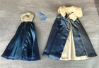 Vintage BARBIE ® MIDNIGHT BLUE Dress , Cape and Shoes #1617 AS-IS Discolored