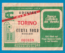 SERIES A, CHAMPIONSHIP 1982-1984, UDINESE-TORIN (2-2), STADIUM FRIULI, CURVA NORD RAGA