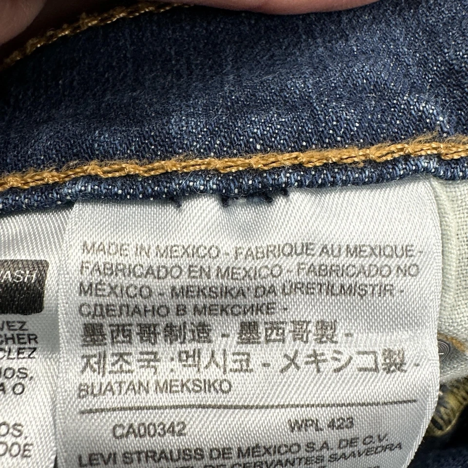 Jeans Levis 513 Para Hombre 30x30 Azul Ajustado Recto Denim Lavado Medio Informal Foto 4 de 4