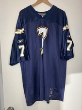 Vintage Reebok Doug Flutie #7 San Diego Chargers NFL Jersey XL Navy Y2K Football