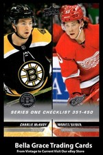 2022-23 Upper Deck Charlie McAvoy / Moritz Seider #450 Checklist NHL Hockey