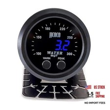 Universal 2Inch 52mm Water Temperature Gauge with Alarm and 1/8NPT 52MM Blue