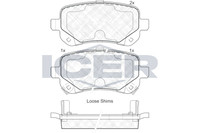 Bremsbelagsatz Hinten Lucas-Trw-System FüR Fiat Freemont 345 VW Routan Ab 08->