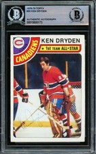 Ken Dryden Signed 1978-79 Topps Card 50 Montreal Canadiens Beckett #15500173