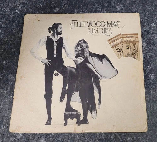 Fleetwood Mac "Rumours" Vinyl LP 1977 WITH 2 Concert Ticket stubs attached!