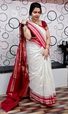 Ikat Pure 100 pure Odisha Sambalpuri Silk Saree - Handmade in India