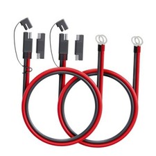 Cable Connector 2 Feet - 10 AWG, 40A, SAE to O-Ring 2 FT 2 pack 2 FT 