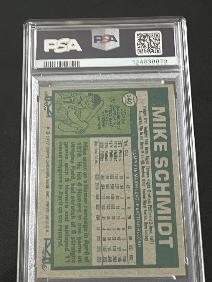 1977 Topps - Mike Schmidt #140 Foto 2 de 3