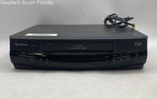 Quasar VHQ-940 Black Omnivision 4-Head VCR Recorder VHS Player Untested