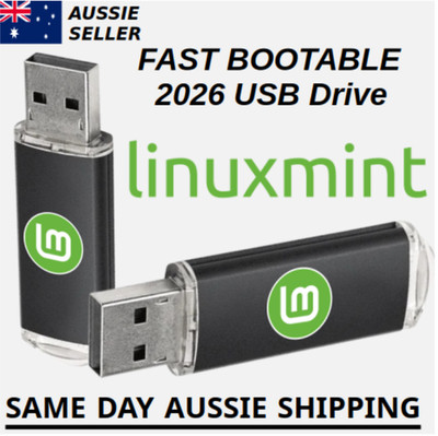 Linux Mint Latest Version Australian Shipping Bootable USB Flash Drive Fast