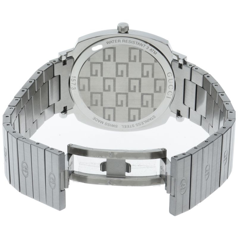 Gucci Grip Watch 157.3 YA157410 SS Men's Quartz White Very Good From Japan thumbnail 6