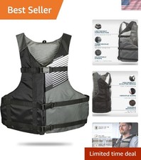 FIT Adult Life Jacket, Coast Guard Approved Type III Life Vest, PFD for Men ...