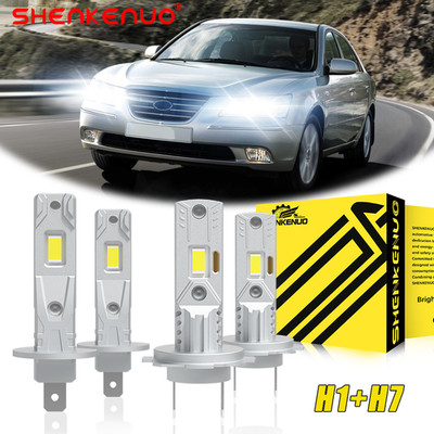 H1+H7 Canbus LED Headlight Bulbs 6500K High Low Kit For Hyundai Sonata 2002-2008