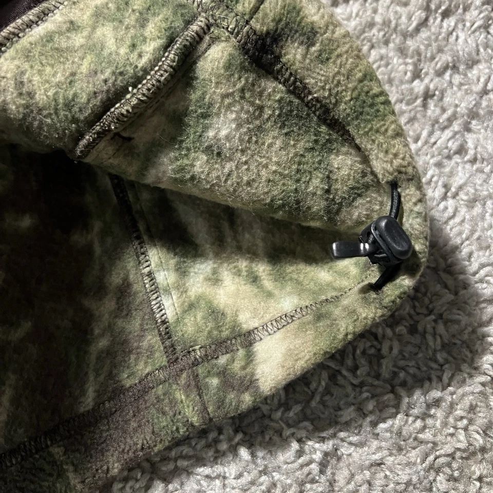 Reel Legends camo jacket men's XL green fleece outdoor full zip Y2k Vintage - Image 4 of 4