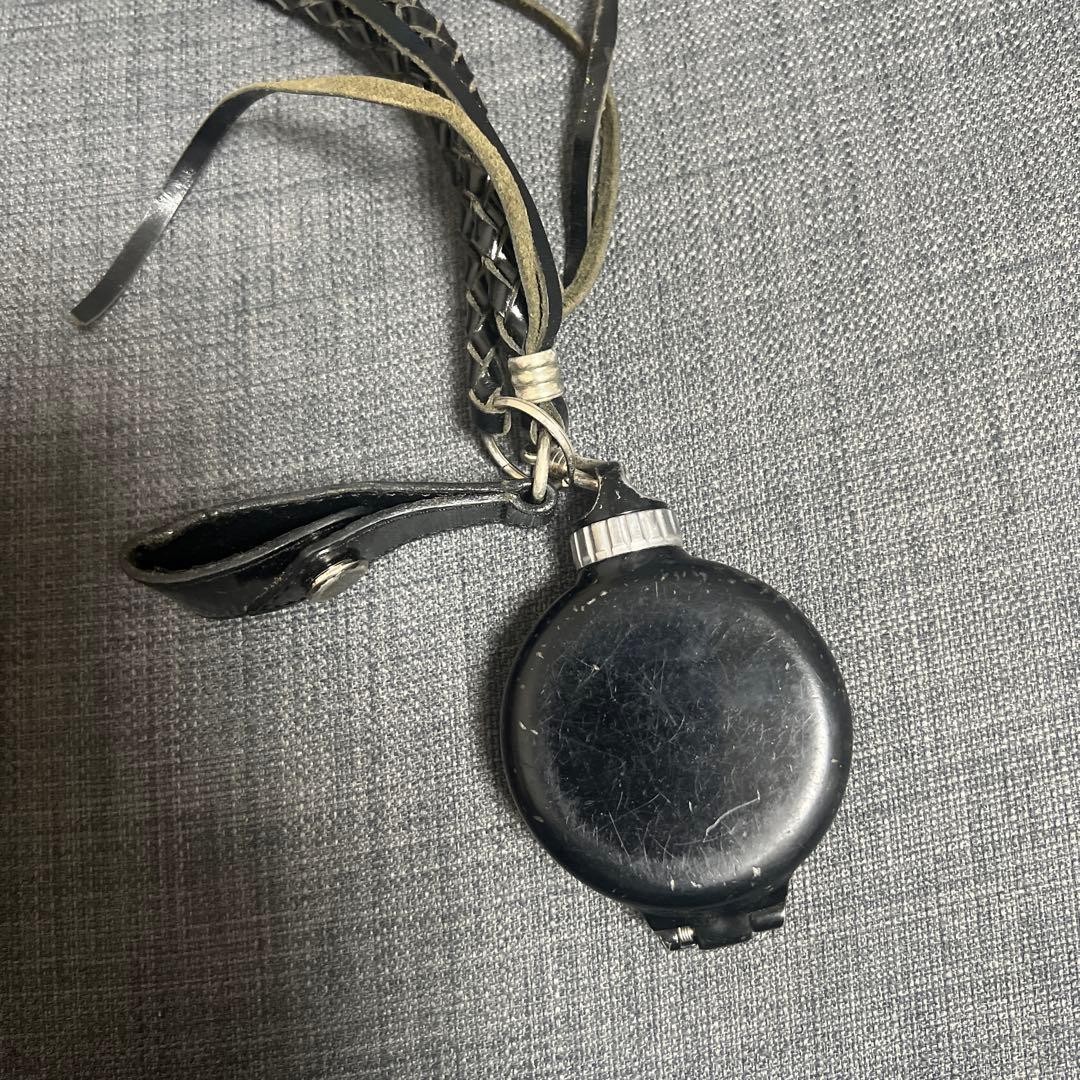 Vivienne Westwood Portable Ashtray in Black Metal with Leather