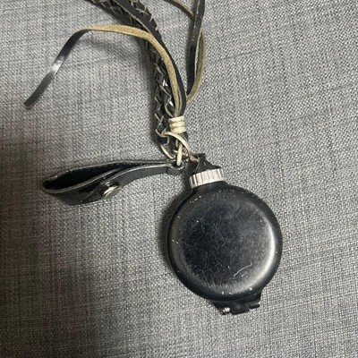 Vivienne Westwood Portable Ashtray in Black Metal with Leather