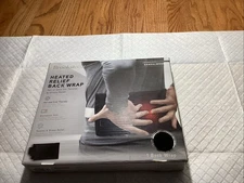 Brookstone Thera-spa Heated Relief Back Wrap Never Used In Original Box