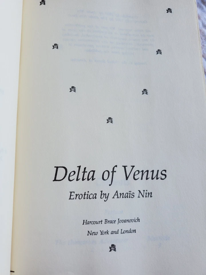 1977 Delta Of Venus Erotica by Anais Nin Hardcover Book NO Dust Jacket - Image 2 of 4