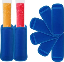 6 Pack Reusable Popsicles Frozen Bags Ice Pop Stick Sleeves