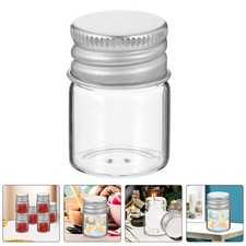 Mini Glass Vials Transparent Professionals Craft Projects 24Pcs 1.2X0.9X0.9In