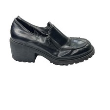 Vintage 90s Y2K Chunky Platform Heel Lug Oxford Loafers Punk Women's 9 Unionbay