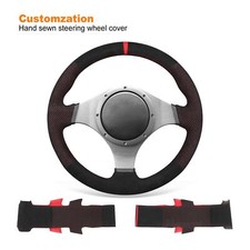 Diy Alcantara Steering Wheel Cover For Mitsubishi Lancer Evolution 8 Viii 9 Ix