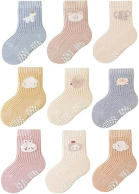 Calcetines tobilleros de algodón para niños Eyean con bonito estampado de animal