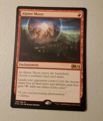 Alpine Moon Near Mint Normal English Magic Card Magic 2019 Core Set MTG TCG