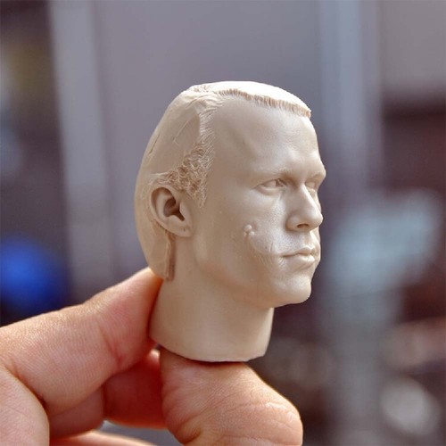 1:6 Joker Heath Ledger PVC testa scultura per 12" maschio HT action figure corpo giocattoli - Foto 3 di 8
