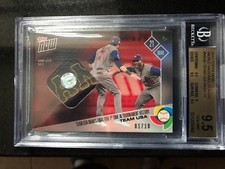 2017 Topps Now World Baseball Classic GOLD Team USA Base/10 BGS 9.5 MLB HOLO