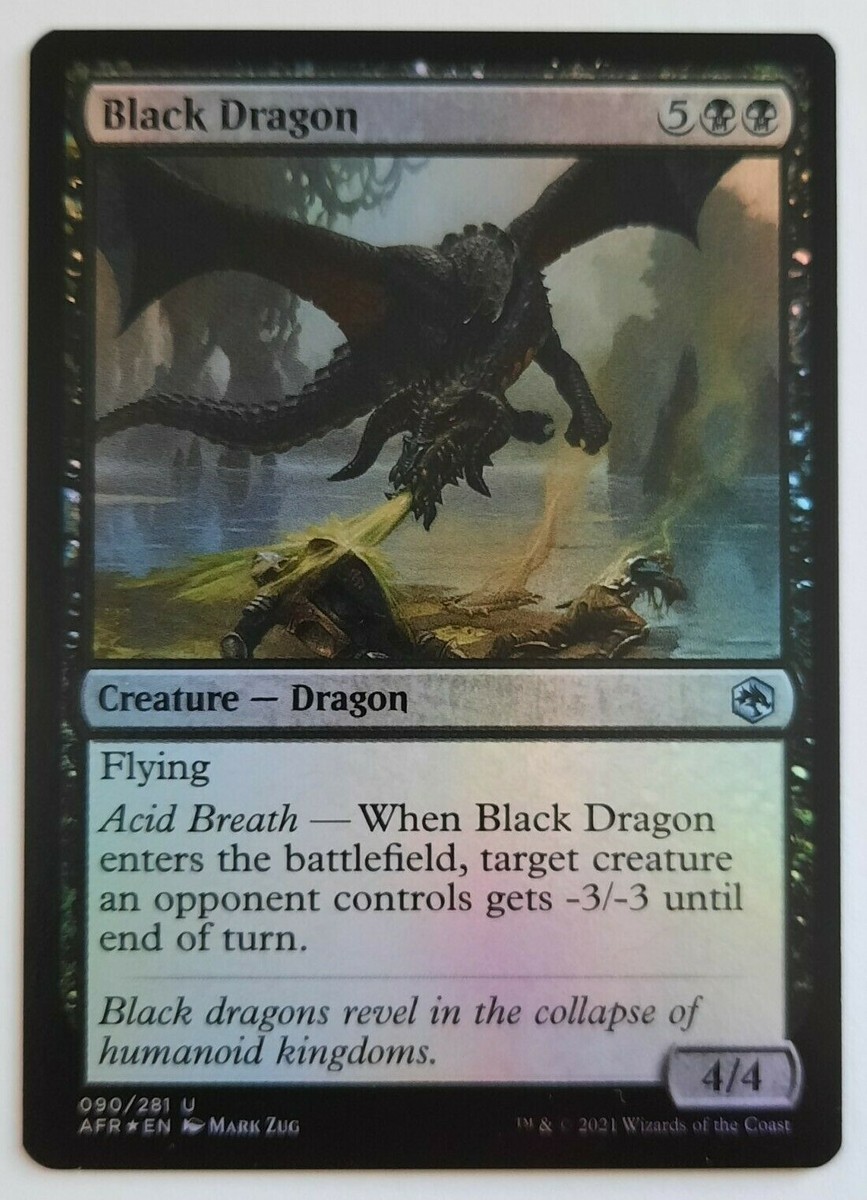 MTG 2021 Adventures in the Forgotten Realms BLACK DRAGON 090