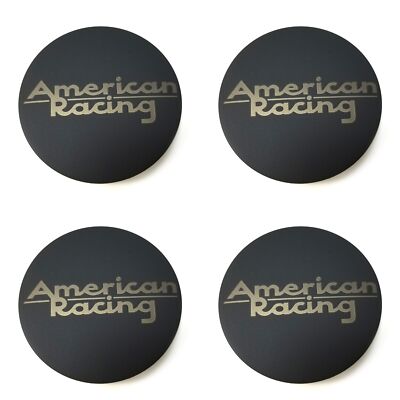 4 American Racing Satin Black Wheel Center Hub Caps for 6Lug AR916 | eBay
