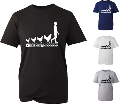 Evolution Of Chicken Whisperer T-Shirt Human Evolution Backyard Poultry Tee Top