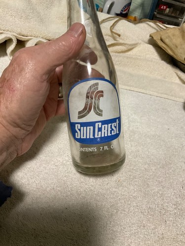 Vintage Sun Crest Soda Bottle 7 Oz. - Picture 2 of 5
