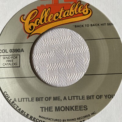 Monkees 45 A Little Bit Me A Little Bit You / D.W. Washburn NEW reissue unplayed