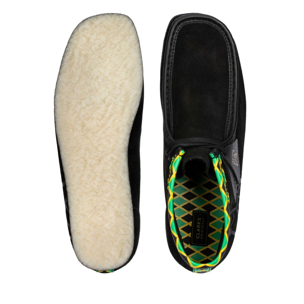 NEW MEN CLARKS ORIGINAL WALLABEE LIMITED EDITION JAMAICA BEE NEW MEN CLARKS ORIGINAL WALLABEE LIMITED EDITION JAMAICA BEE