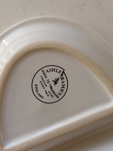 Vintage Ashley Ceramics Divided Serving Dish Oval Leaf And Nut Pattern 25cm - Picture 8 of 11