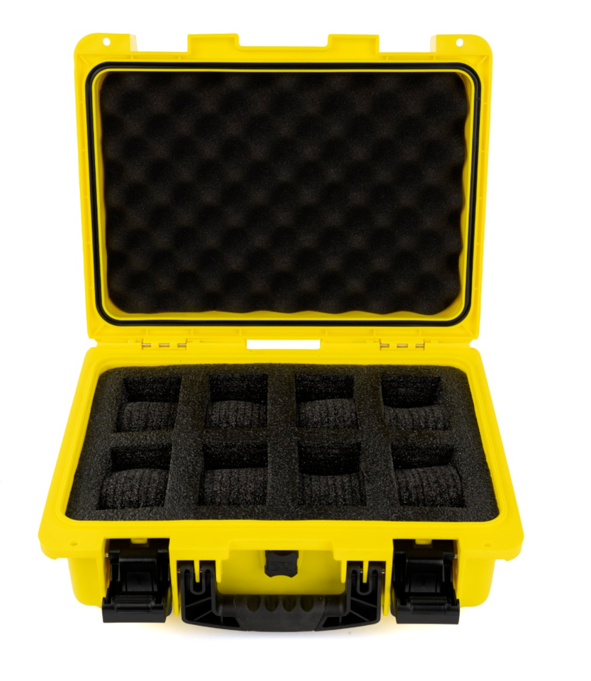 Invicta 8 Slot 1837 Edition Box Case Yellow Impact Resistant
