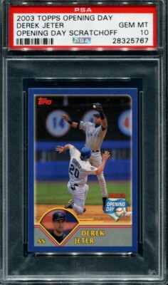 Derek Jeter 2003 Topps Opening Day PSA 10 Scratchoff pop 3 | eBay
