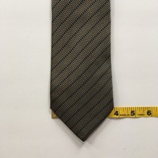 Barneys New York tie yellow blue 100 silk handmade in italy necktie tie pa0805