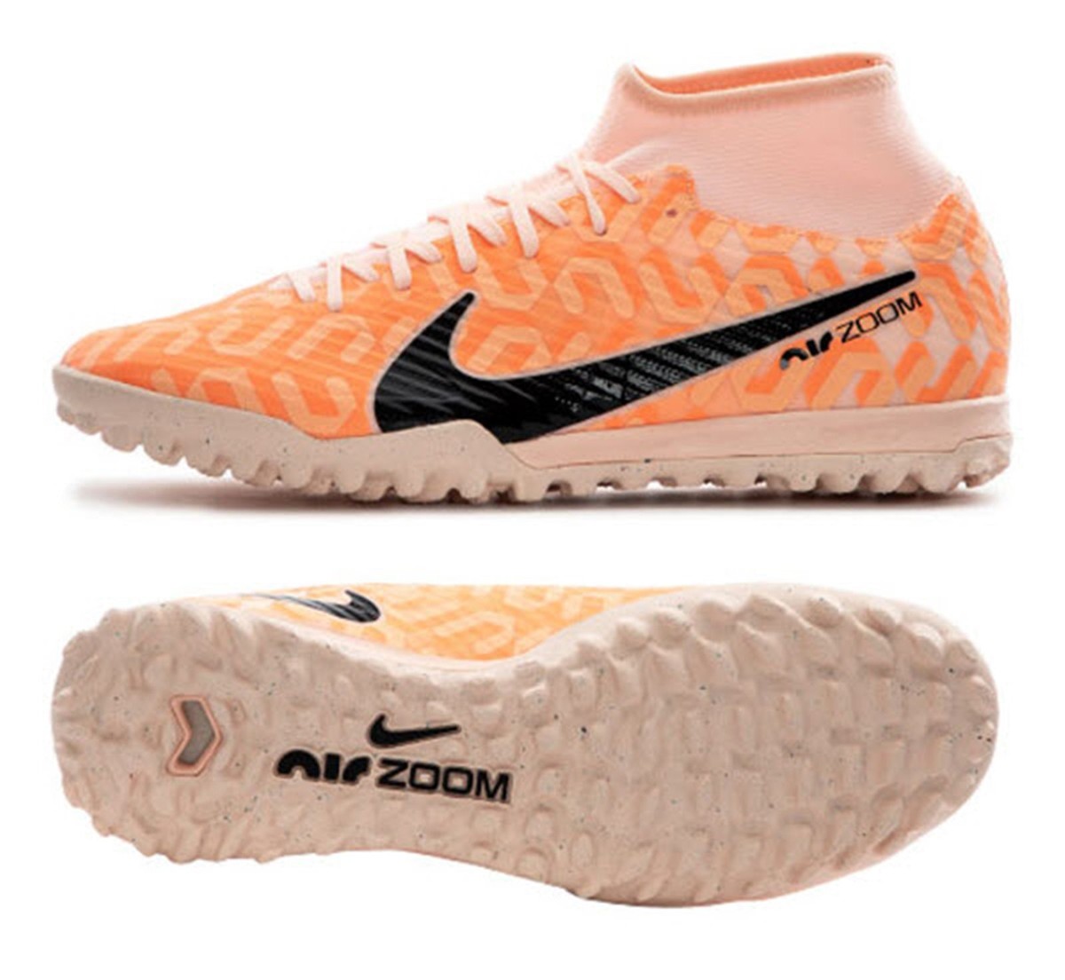 Nike Men Mecurial Super-fly 9 NU TF Cleat Soccer Orange