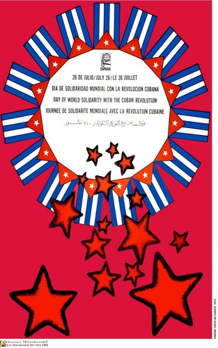 Poster politico.SET di 5. Propaganda di solidarietà cubana. Rivoluzione Fidel Castro - Foto 5 di 5